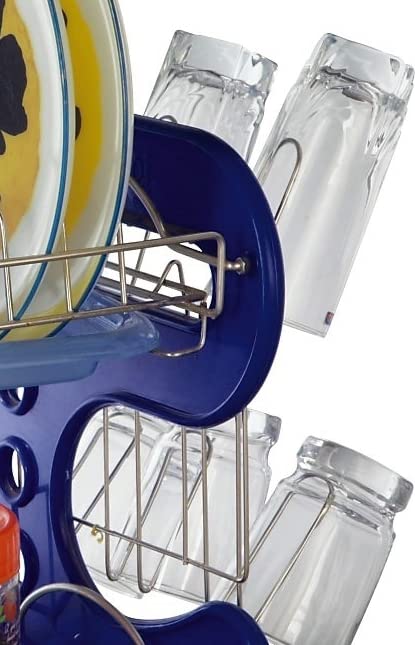 7791 STAINLESS STEEL DRAIN BOWL STORAGE RACK HOLDER PLATE DISH CUTLERY CUP RACK WITH TRAY KITCHEN SHELF STAND 7791 STAINLESS STEEL DRAIN BOWL STORAGE RACK HOLDER PLATE DISH CUTLERY CUP RACK WITH TRAY KITCHEN SHELF STAND